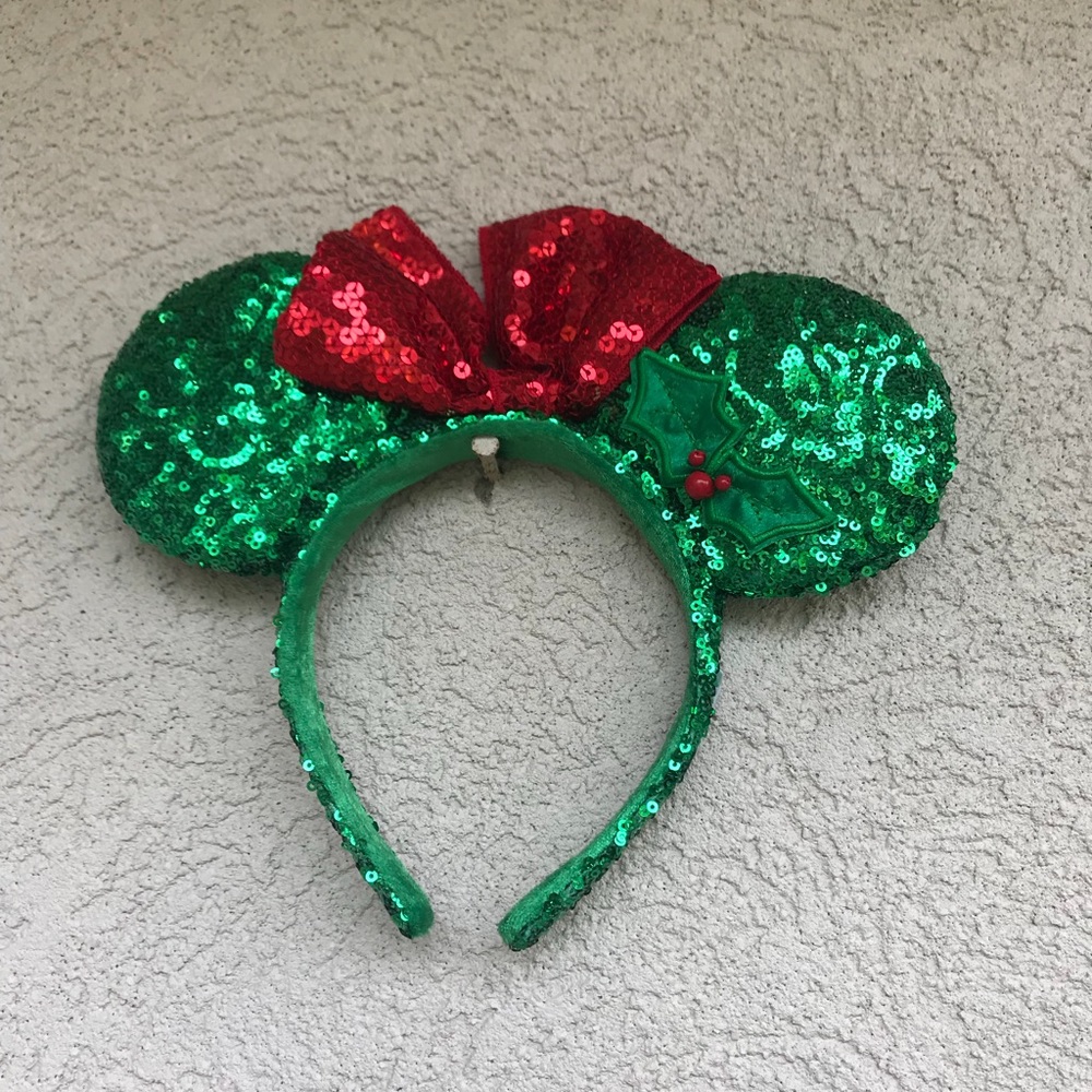 Disney Mouse ears! Christmas colors